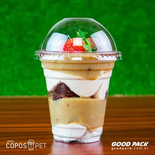 900 Unidades Copo Bolha c/tampa 380ml - Copo PET P/Salada, Suco, Milkshake