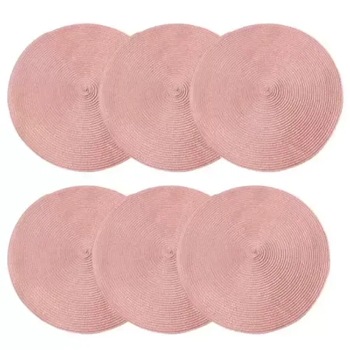 Jogo Americano Rosa 38cm - R$ 19,00 cada