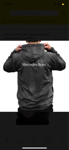 Jaqueta Corta Vento Mercedes-benz