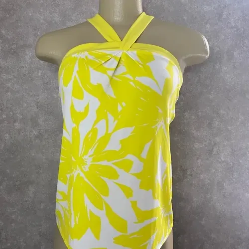 Blusa Bata Regata Amarela Banana Republic Tamanho M