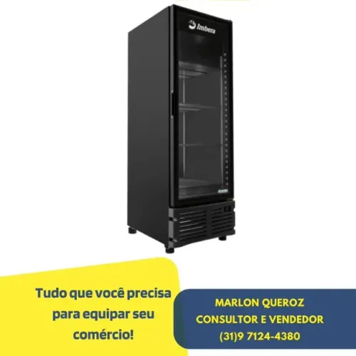 Freezer Vertical Porta de Vidro Imbera 560L