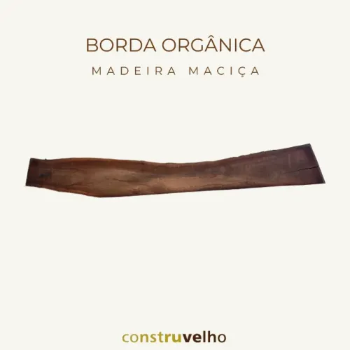 Prancha De Madeira Maciça Com Borda Orgânica