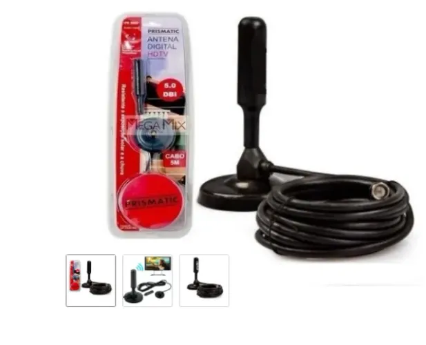 Antena para TV Digital Interna e Externa