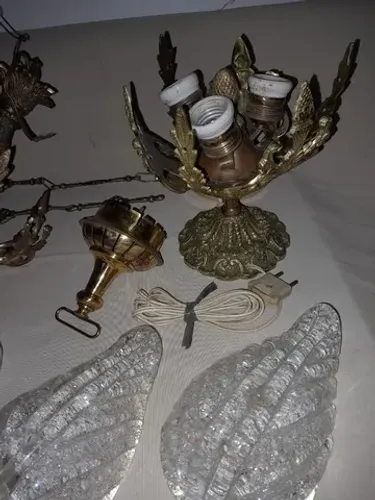 Conjunto Decorativo para Iluminação em Bronze para Quarto ou Sala 11 Peças. 