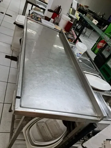 Bancadas Inox com e sem cubas de 1,03m até 3,30m