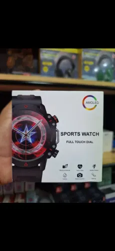 Smartwatch Esportivo AMOLED - Funções de Saúde e Fitness