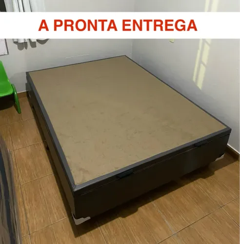 Baú casal cinza chumbo