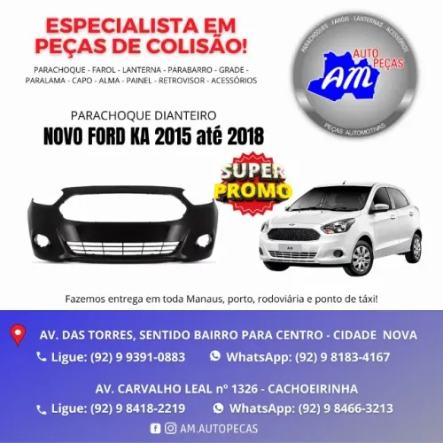 PARACHOQUE FORD KA 2015/18