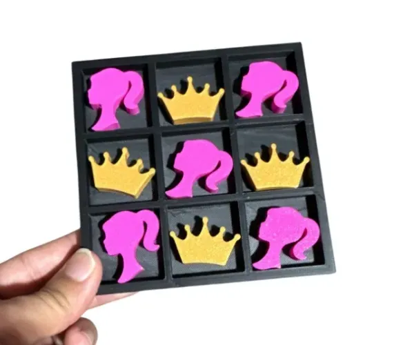 Jogo da Velha Barbie - Princesa vs Coroa