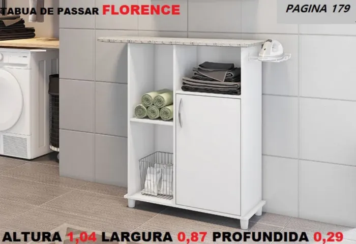 Tábua de passar Florence com armário