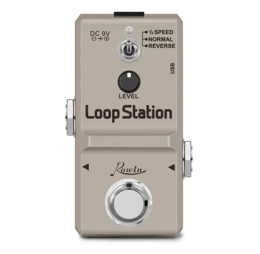 Pedal Looper Rowin Loop Station Gravação Usb 3 Modos