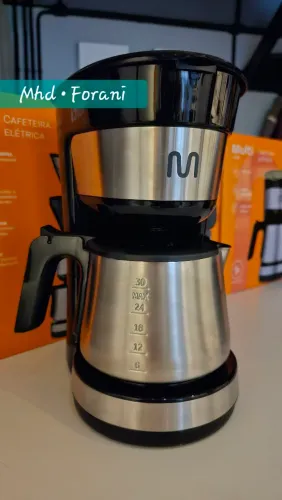 Cafeteira Elétrica Multi 30 Xícaras, 900w, Com Jarra em inox e Colher