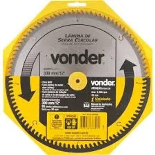 Lâmina de serra circular 300 mm x 30 mm com 96 dentes