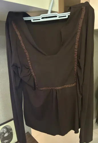 Blusa malha manga longa
