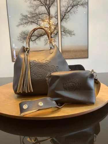 Bolsa Colcci Trançada Cor Marrom