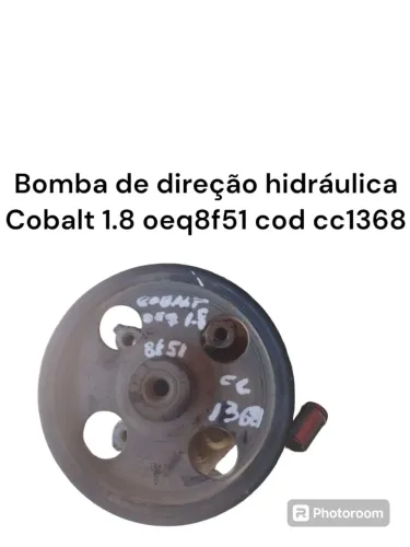 Bomba de direção hidráulica Cobalt 1.8 oeq8f51 cod cc1368 - Usada