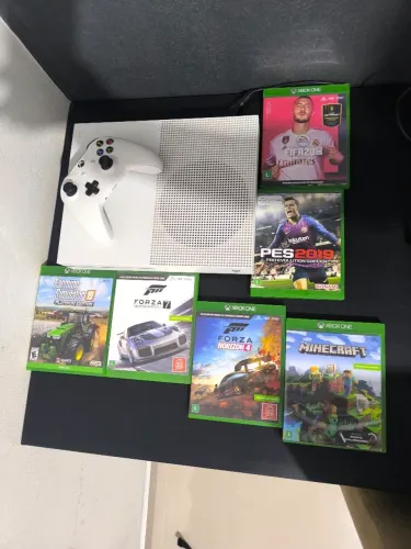 Xbox one s com 6 jogos