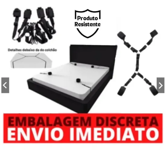 Kit Prender Na Cama BDSM 