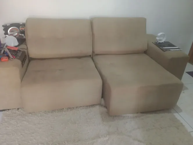 Sofá retrátil 2 Lugares Bege