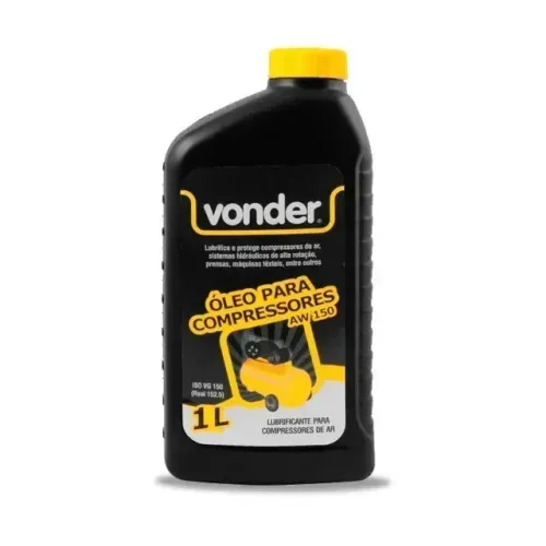 Óleo para compressores e sistemas hidráulicos AW 150 1 litro Vonder
