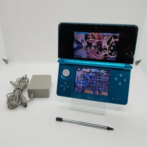 nintendo 3ds modelo aqua blue, pronto para uso, marcas de uso