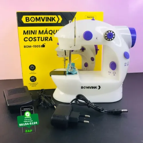 Mini Maquina de Costura Profissional - Entrega das 9 até 22hrs
