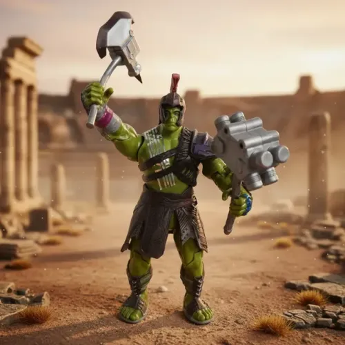 Action Figure Hulk Gladiador 20cm - Articulado - Thor Ragnarok