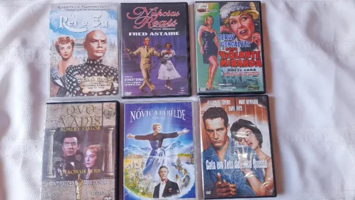 lote com 6 filmes em dvd. Classicos