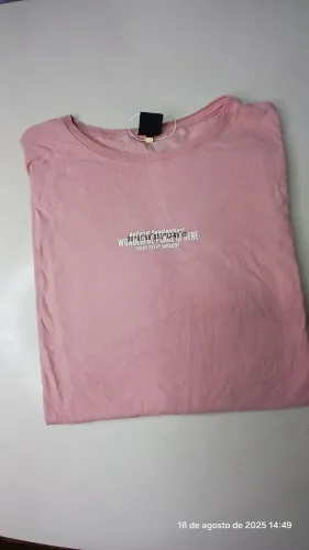 Camiseta Rosa Tamanho: G Gang