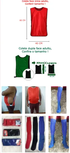 coletes e meiões para esportes atacado