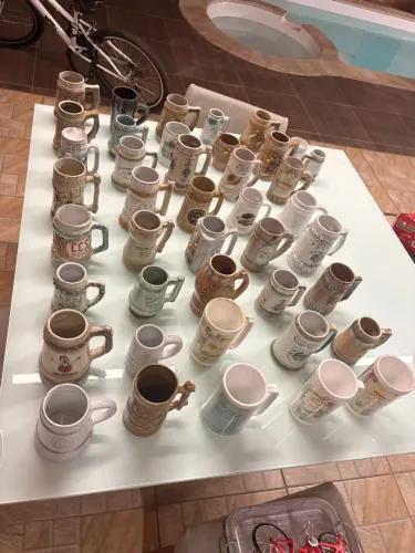 Coleção de canecas de chopp antigas - 40 unidades 