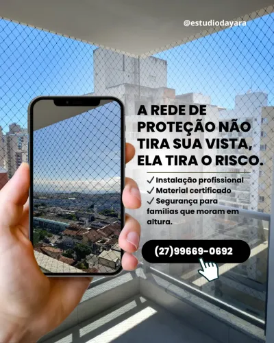Tela de proteção rede para apartamentos e casas