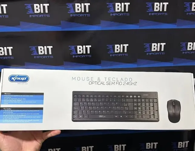 KIT Teclado e Mouse Sem Fio KNUP | Alta Velocidade | Novo Lacrado | Garantia