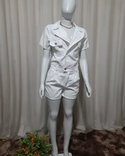 Macacão Branco Feminino