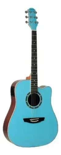 Violão Strinberg Folk Cd40c Bl Azul 