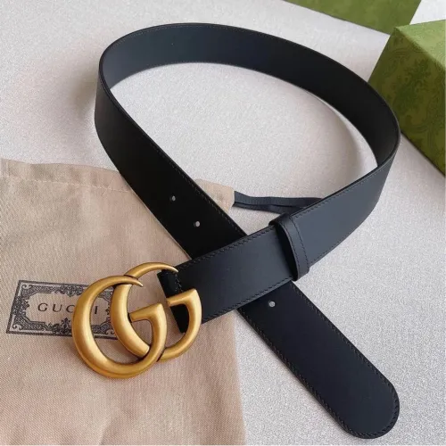 Cinto Gucci GG Marmont Couro Preto - Original