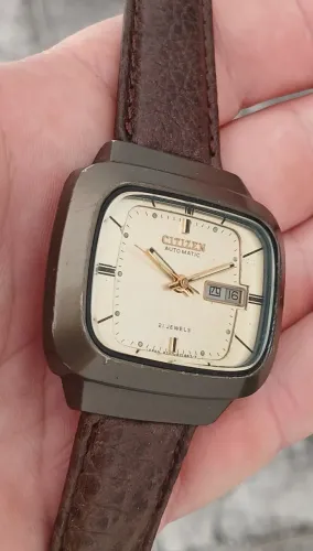 Relógio antigo raro exemplar década de 1970 CITIZEN AUTOMÁTICO JAPAN