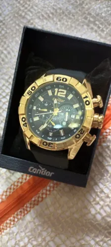 Relógio Condor Dourado Masculino**