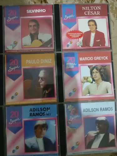 Kit 6 cds 20 Super Sucessos - Coleção de CDs