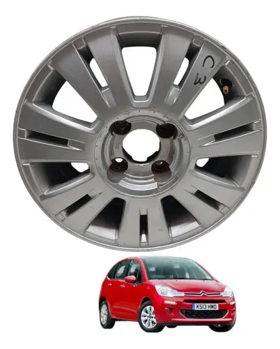 Roda Liga Aro 15 Prata Citroen C3 2010  *0