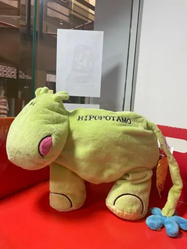 Pelúcia de Hipopótamo - Verde e Fofinha!