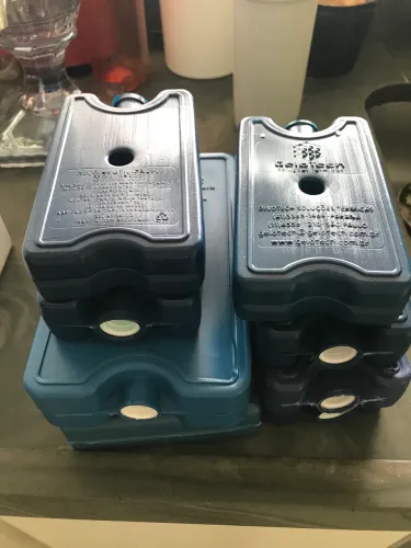 Gelox e caixa de isopor