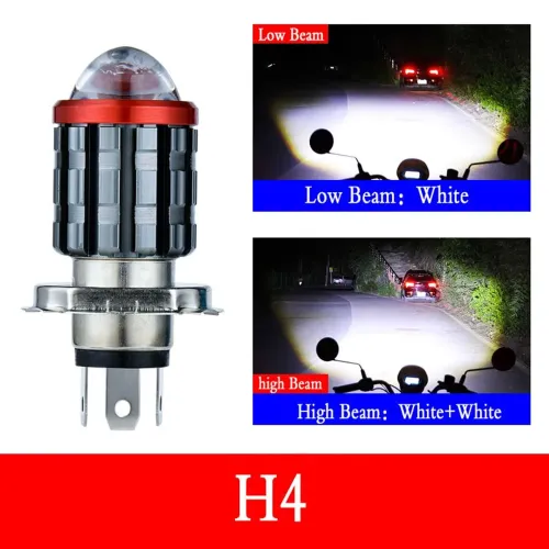 Lâmpada de LED H4 para Moto - Alta e Baixa