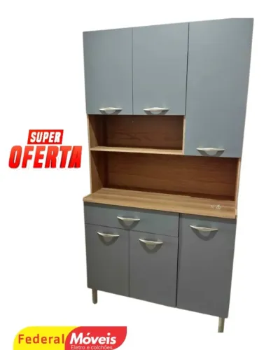 Cozinha GRAFITE 90cm TEMOS CREDIÁRIO