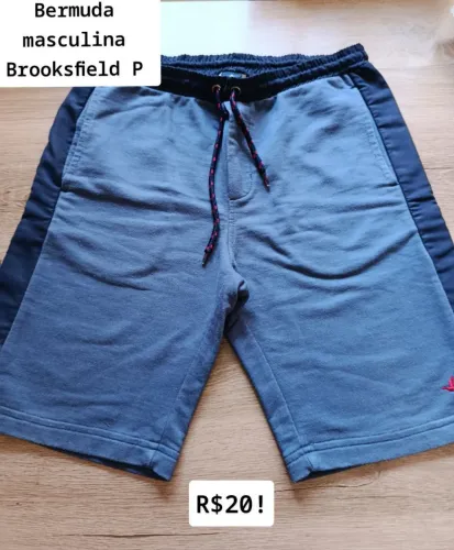 Bermuda Masculina Brooksfield P - R$20!