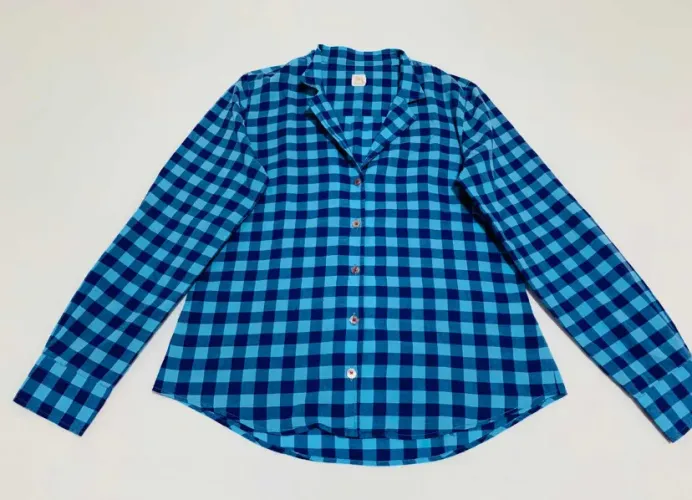 Camisa Richards Tamanho 1 Xadrez Feminino Bom Estado Detalhe