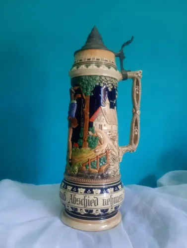 Antigo e lindíssimo tankard alemão