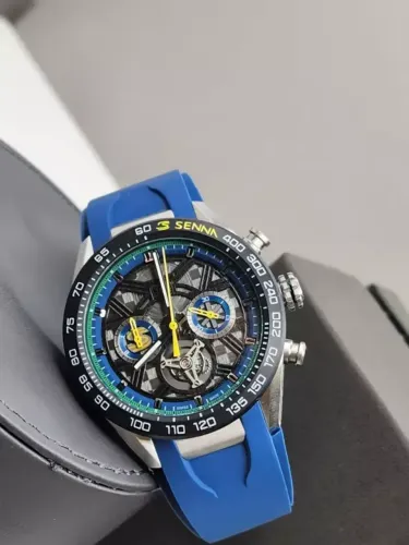 Relogio TAG Heuer Carrera Tourbillon Extreme Sport x Senna LINHA PREMIUM AAA