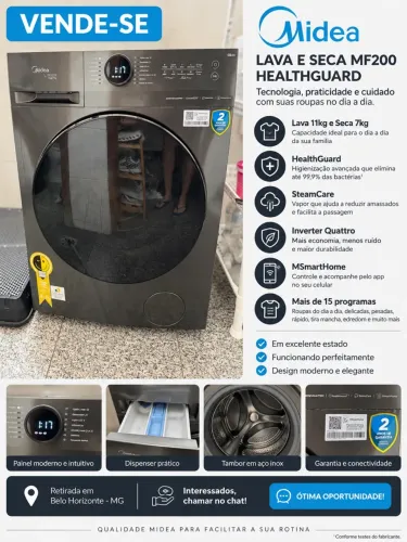 Lava e Seca Midea Healthguard MF200