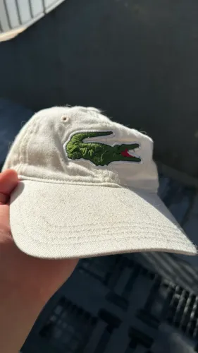 Boné Lacoste Big Croco - Branco - Original